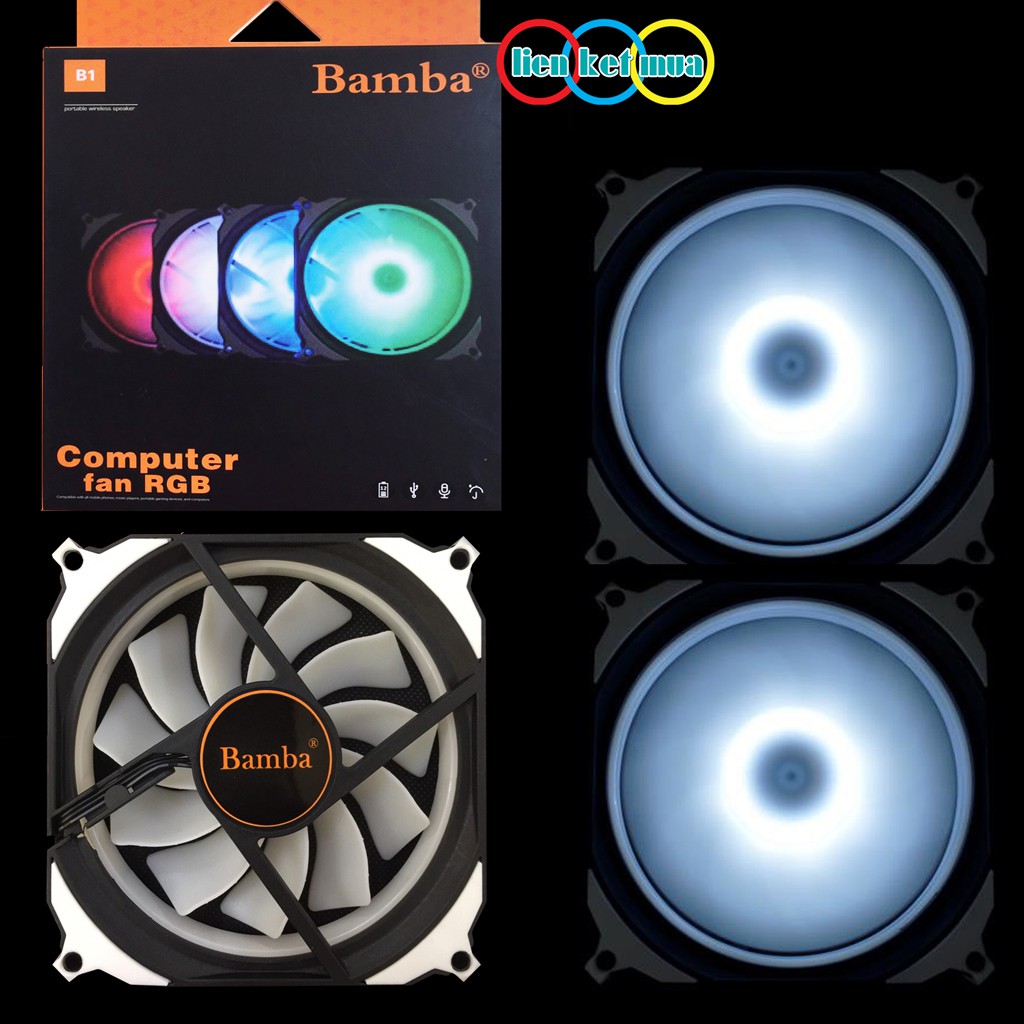 Fan case 12cm Led RGB  - Quạt dành cho thùng máy 12cm có led RGB