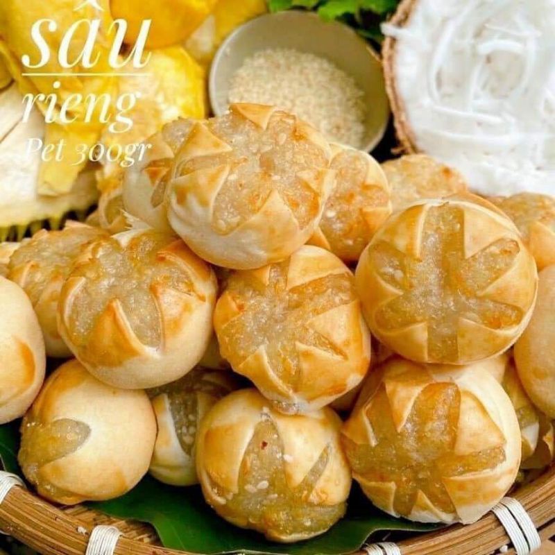 Combo sỉ 10 hộp bánh dừa nướng sầu riêng