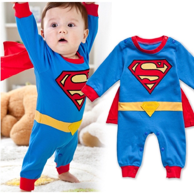Bộ body siêu nhân super man cho bé 6