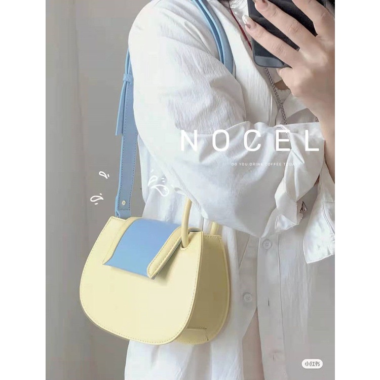 Túi Xách Đeo Vai Hình Yên Ngựa Ngăn Chứa Rộng Thời Trang Nữ