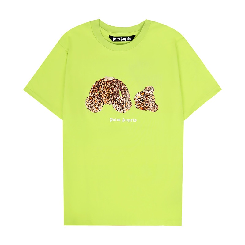 Áo Thun Cotton Tay Ngắn Dáng Rộng Họa Tiết Da Báo Plus Size Unisex