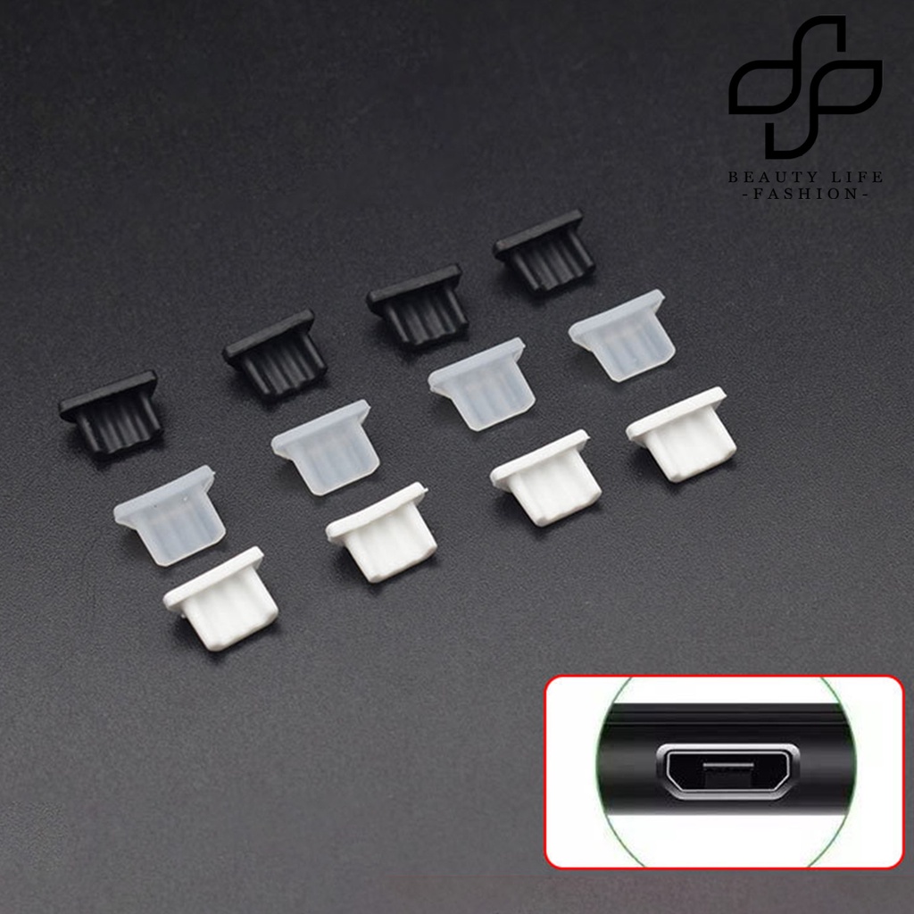 Bộ 5 Nút Bịt Chống Bụi Cổng Micro Usb Cho Điện Thoại