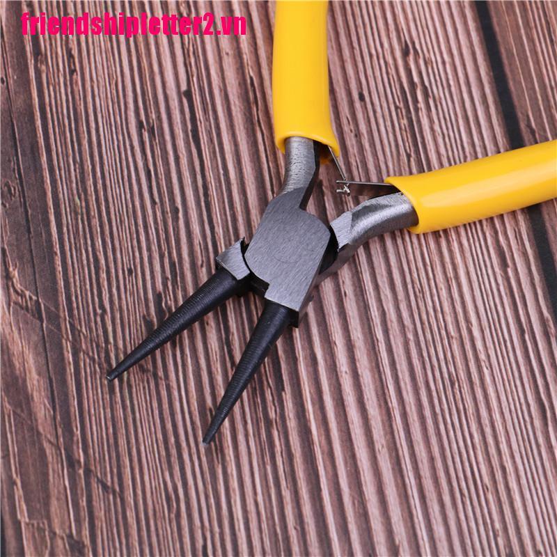 Bộ 2 Kìm Mũi Tròn Mini Bằng Thép Carbon Làm Đồ Thủ Công Diy