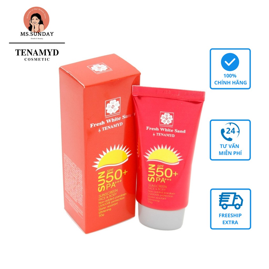 Kem siêu chống nắng, dưỡng trắng da SPF 50+/PA+++ - Tenamyd- SUNSCREEN SPF 50+/ PA+++