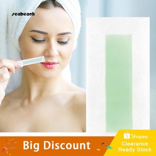 [Hàng mới về] Set 24 dải sáp tẩy lông an toàn chuyên nghiệp cho vùng mặt / chân / lông mày