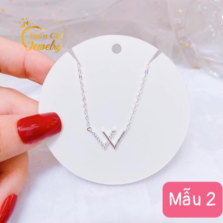 Dây Chuyền Bạc DEAL SỐC Vòng Cổ Bạc Nữ, Kiểu Dáng Dây Liền Mặt, Phong Cách Hàn Quốc Dịu Dàng, Dây Bạc Hottrend