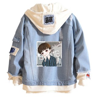 áo khoác bò nam hình idol