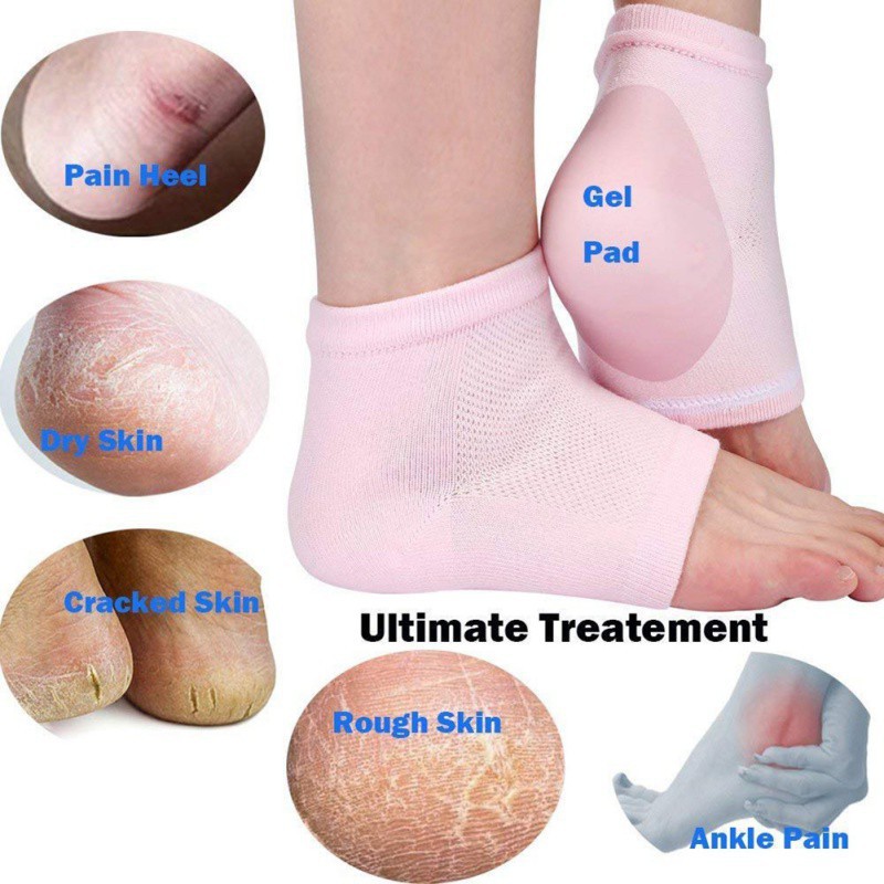 Tất hở ngón làm mềm mại giúp chống ẩm gót chân