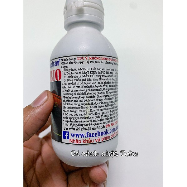 NUPHAR ANTI BIO VẤN ĐỀ NẤM TÚM LẮC MỤC ĐUÔI CHO CÁC LOẠI CÁ CẢNH