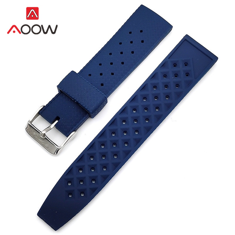 Dây Đeo Đồng Hồ Thể Thao Bằng Silicon Mềm 20mm 22mm Chống Thấm Nước Dành Cho Seiko SRP777J1