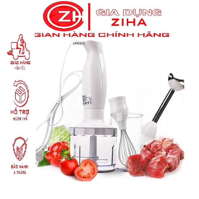Set Máy Xay Cầm Tay Sokany 4IN1 HB-230A( Chính Hãng), Bộ máy say cầm tay đa năng