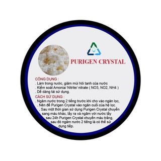 Vật liệu lọc PURIGEN CRYSTAL. Vật liệu lọc làm trong nước, giảm mùi tanh bể cá hồ Koi