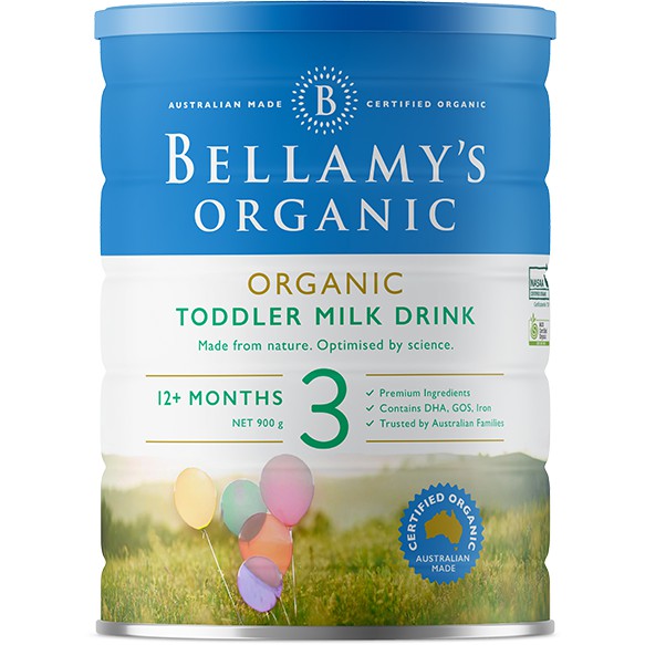 Sữa Bột Công Thức BELLAMY’S ORGANIC Số 3 Dành Cho Trẻ Từ 12 Tháng Tuổi