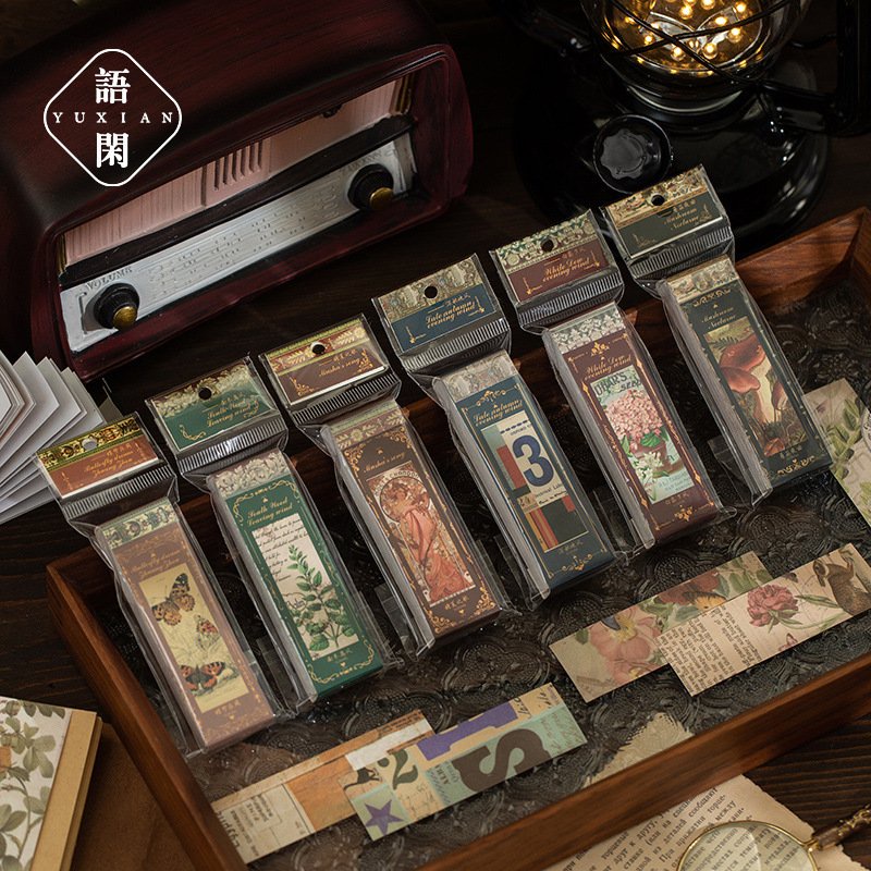 Sticker chủ đề vintage trang trí Scrapbook, sổ tay, vở - [ 118 ]