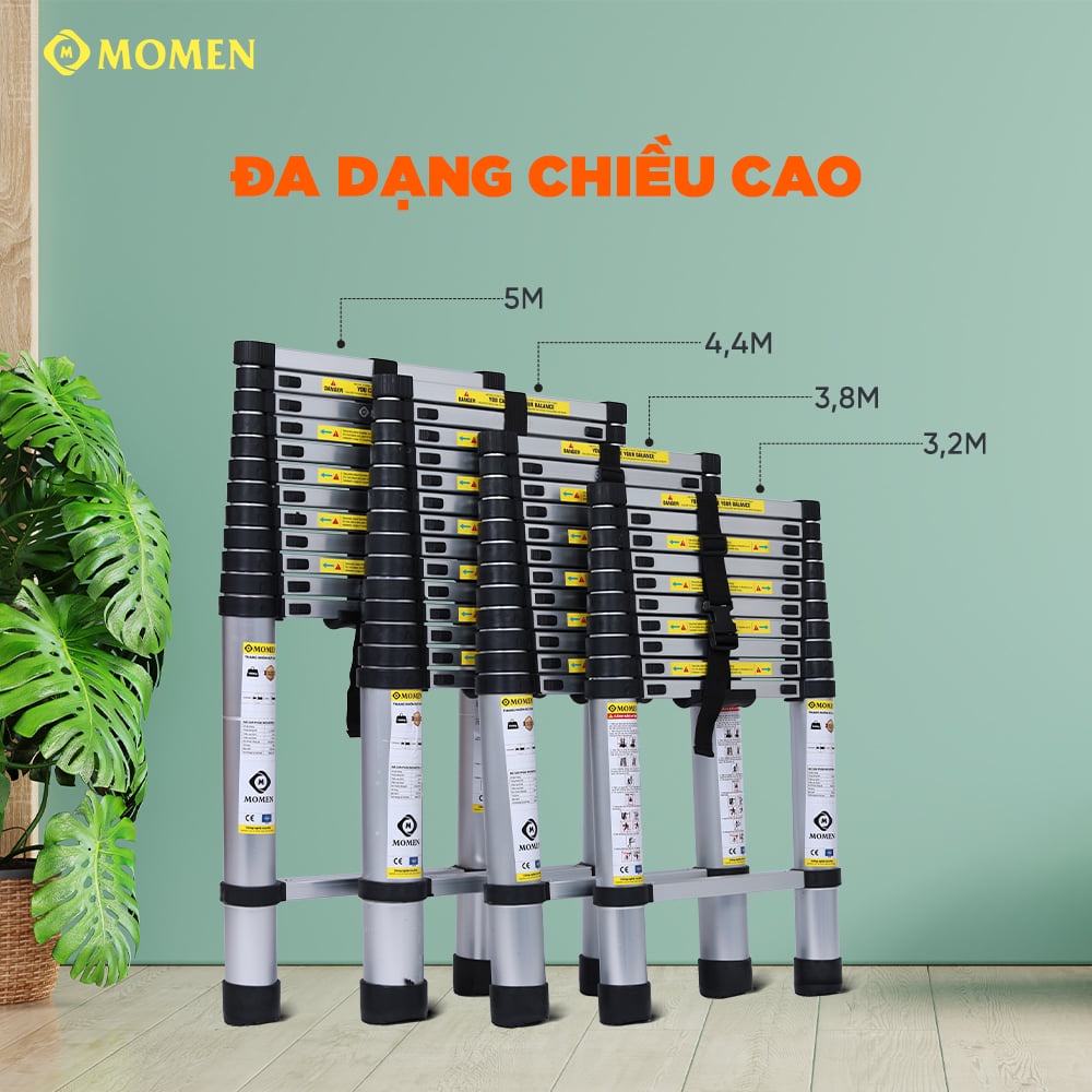 Thang Rút Gọn Nhập Khẩu Đức Chính hãng MOMEN - Đủ Mẫu Từ 3m2 Đến 5m