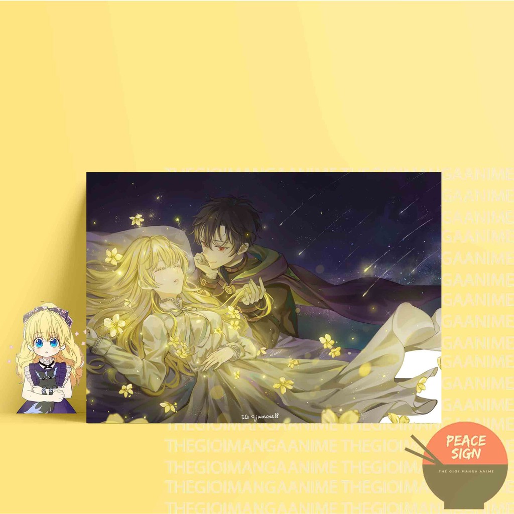 (46 mẫu) Tấm Postcard giấy 260gsm cao cấp MỘT NGÀY NỌ TÔI BỖNG TRỞ THÀNH CÔNG CHÚA A5 anime chibi ảnh đẹp nhiều mẫu