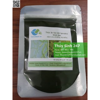 Thức ăn tảo bột Nhật Bản dành cho cá kiểng, tép kiểng 100 gram