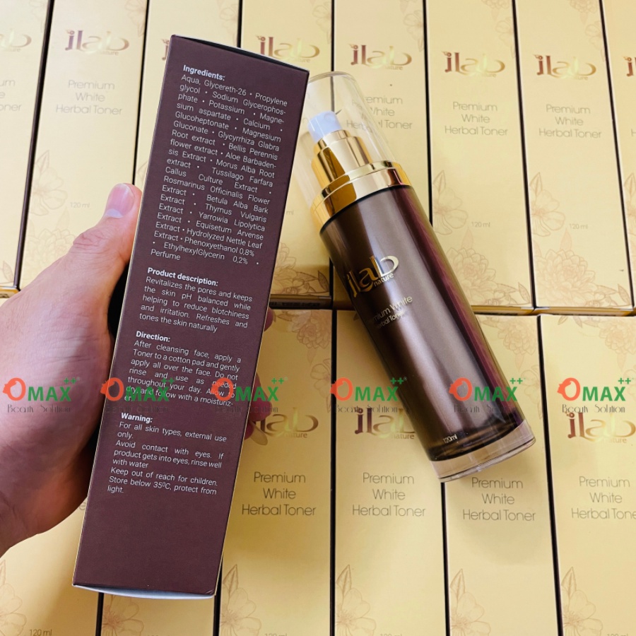 NƯỚC HOA HỒNG THẢO MỘC ILAB - CÂN BẰNG ĐỘ pH - TRẮNG DA - LÀM MÁT - THÚC ĐẨY QUÁ TRÌNH MỀM MỊN DA 120ml