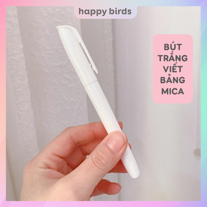 Bảng ghi chú để bàn bảng acrylic viết todo list note lịch làm việc mica trong suốt có thể tẩy xóa tiện lợi HappyBirds