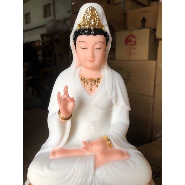 Tam Thánh Phật bằng đá cao 30cm - Thích Ca-Quan Âm-Đại Thế Chí