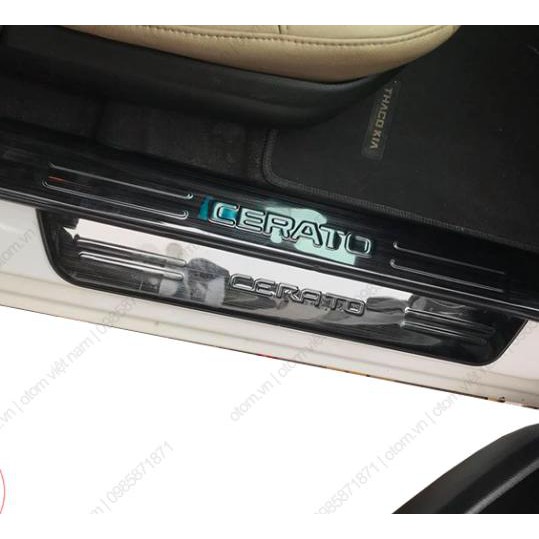 Combo 8 ốp bậc trong ngoài Cerato + 2 chống trầy cốp trong ngoài Cerato Titan cao cấp