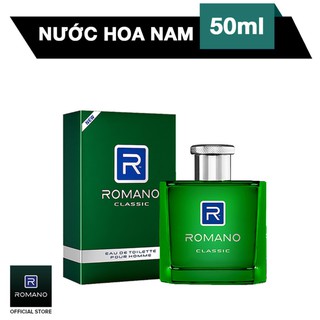 [Chính hãng] Nước hoa nam cao cấp Romano Classic cổ điển lịch lãm hương nam tính 50ml