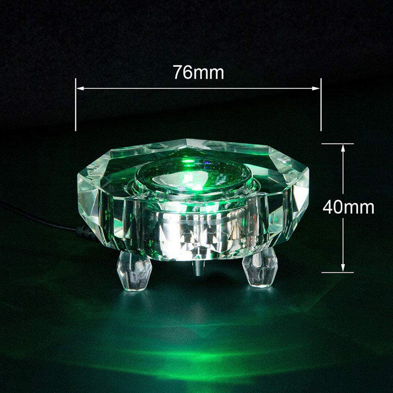 Đế Đèn LED Pha Lê Nhiều Màu Kèm Giá Đỡ Dùng Trưng Bày