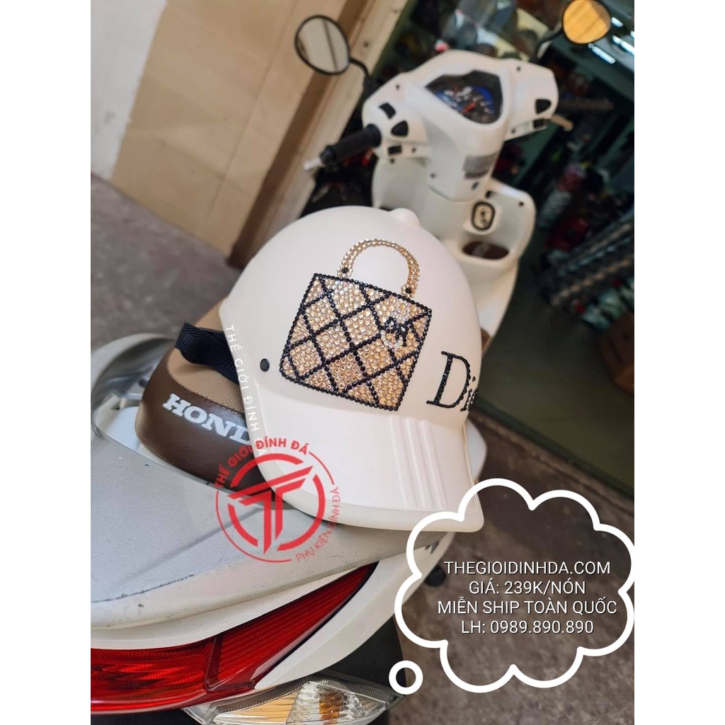 NÓN ĐÍNH ĐÁ TÚI DIOR