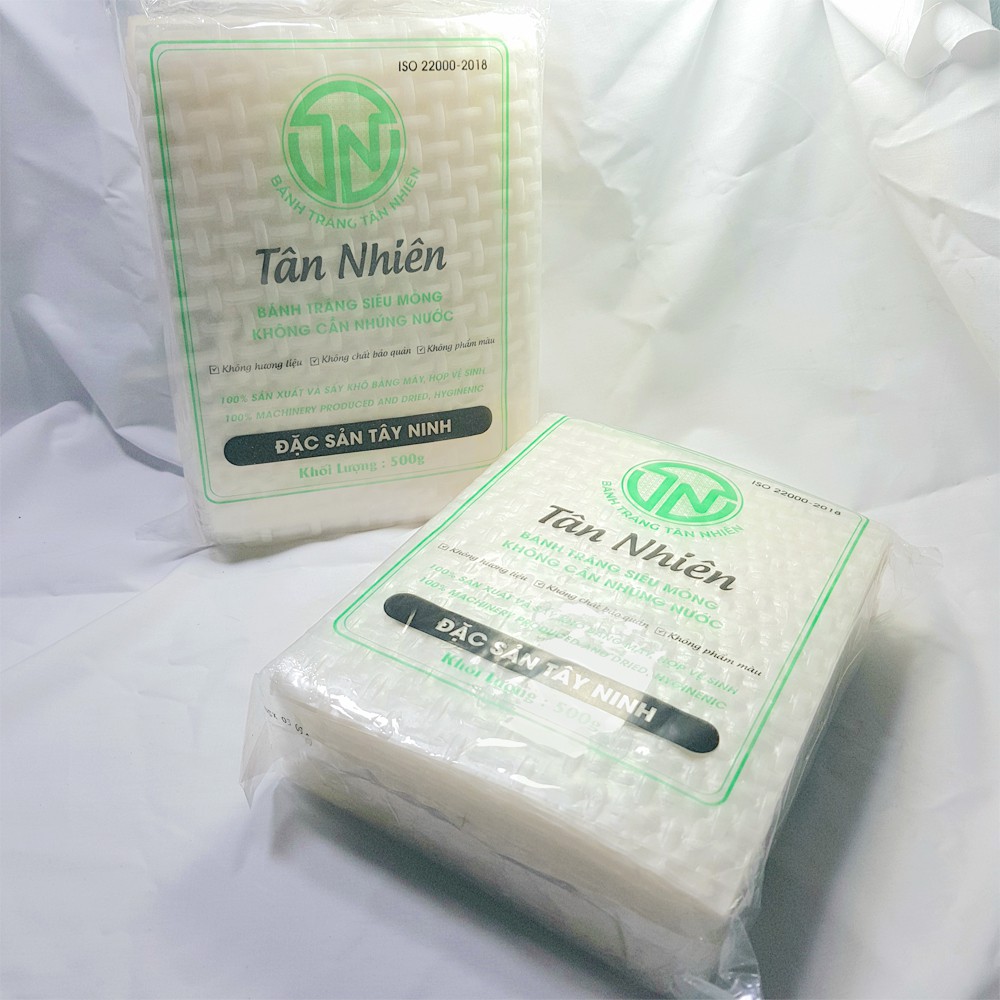 Bánh tráng trắng vuông Tân Nhiên siêu mỏng - btcouple_TN