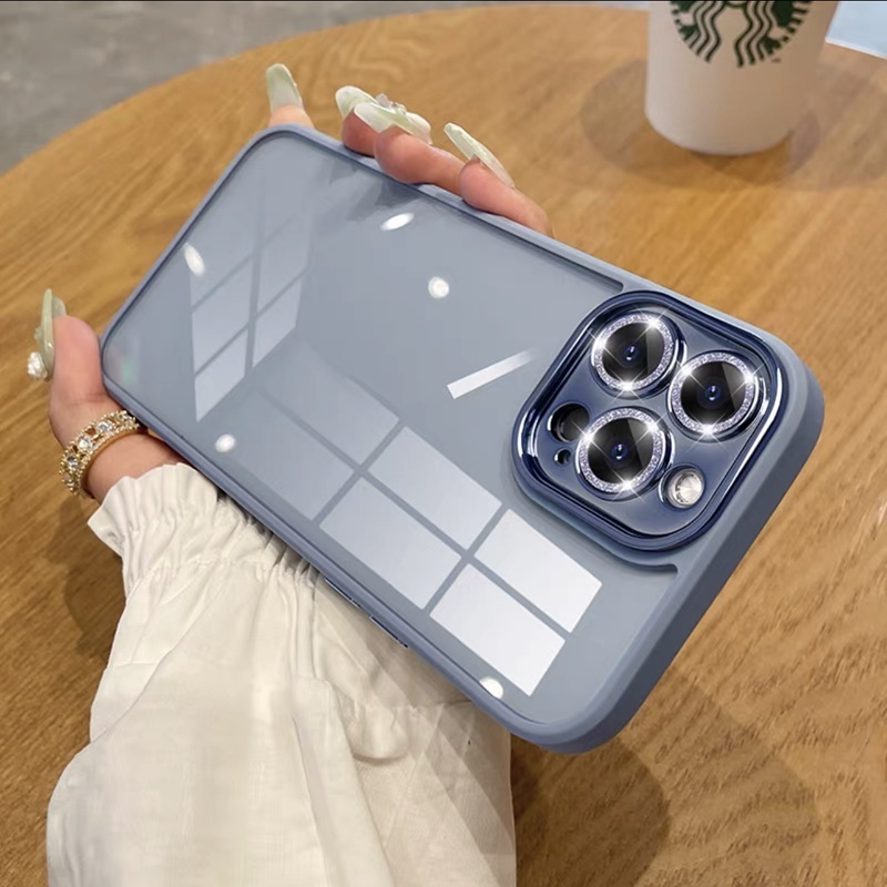 Ốp Điện Thoại iPhone 13 12 Pro max case ốp lưng điện thoại iphone 13 12 promax Silicon Trong Suốt Mạ Viền Sang Trọng Chống Sốc Cho iP 11 12 13 Pro max
