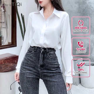 Áo sơ mi nữ vải lụa Chiffon Cao Cấp TiQi Jeans ASM