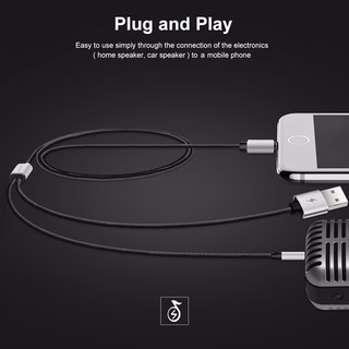 Cáp iPhone 3.5mm + USB Charging Audio for iOS 10 BASEUS cho iPhone 7/ 7Plus 8/8Plus / iPhone X