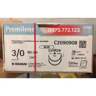 chỉ phẫu thuật nhấn mí không tiêu premilene 3/0