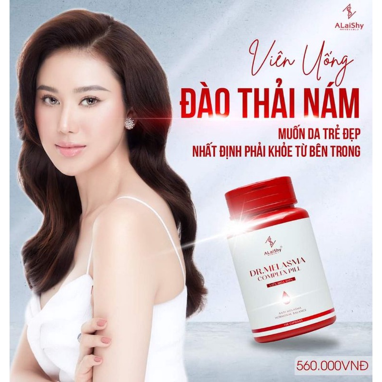 Viên uống đào thải nám sáng da Dr.Melasma Alaishy hộp 120 viên