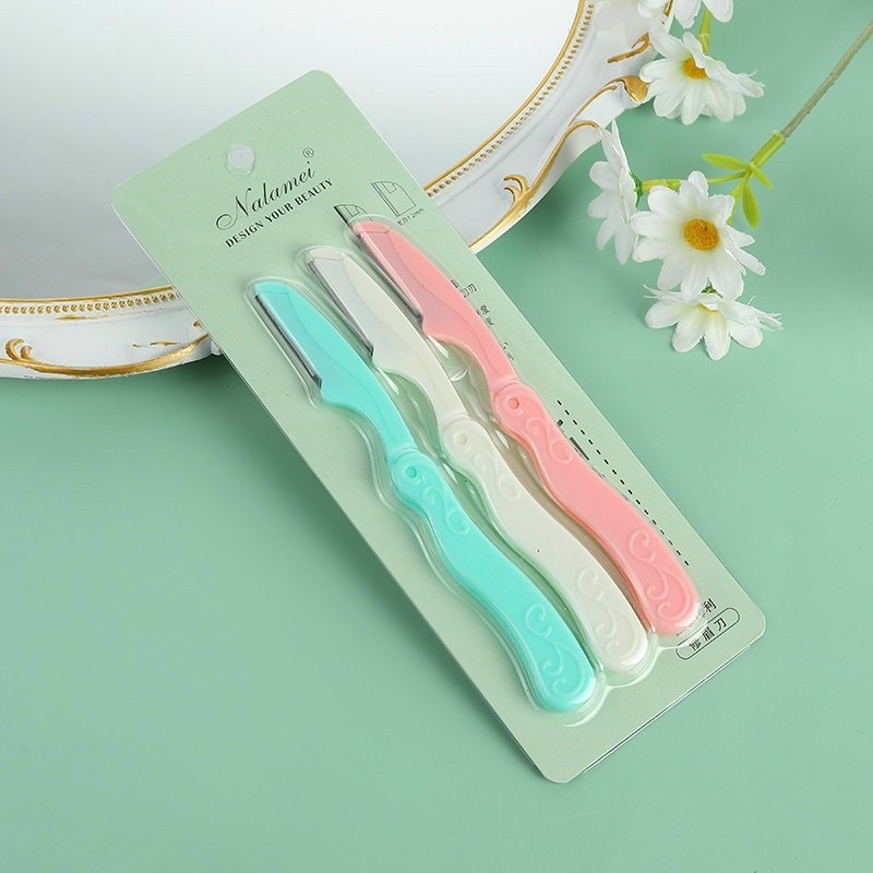 Sét 3 chiếc dao cạo lông mày tiện lợi , an toàn