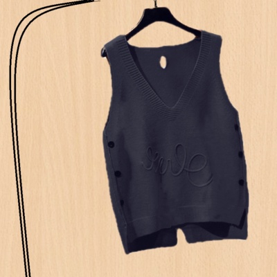 Áo Len Nữ Không Tay Cổ Chữ V Thời Trang Hàn Quốc Mới | BigBuy360 - bigbuy360.vn