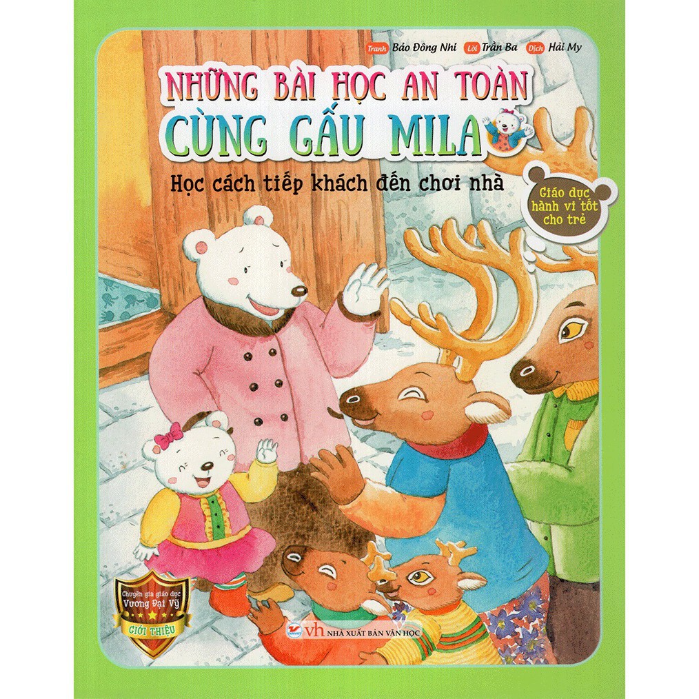 Sách - Những Bài Học An Toàn Cùng Gấu Mila - Học Cách Tiếp Khách Đến Chơi Nhà