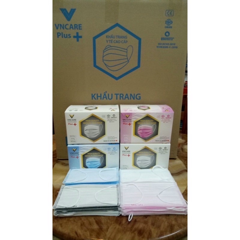 Khẩu Trang cao cấp 4 lớp VNCARE plus+ | BigBuy360 - bigbuy360.vn