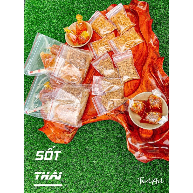 Bánh tráng sốt bơ hột gà- tỏi- sốt tắc- sốt bơ tôm yum