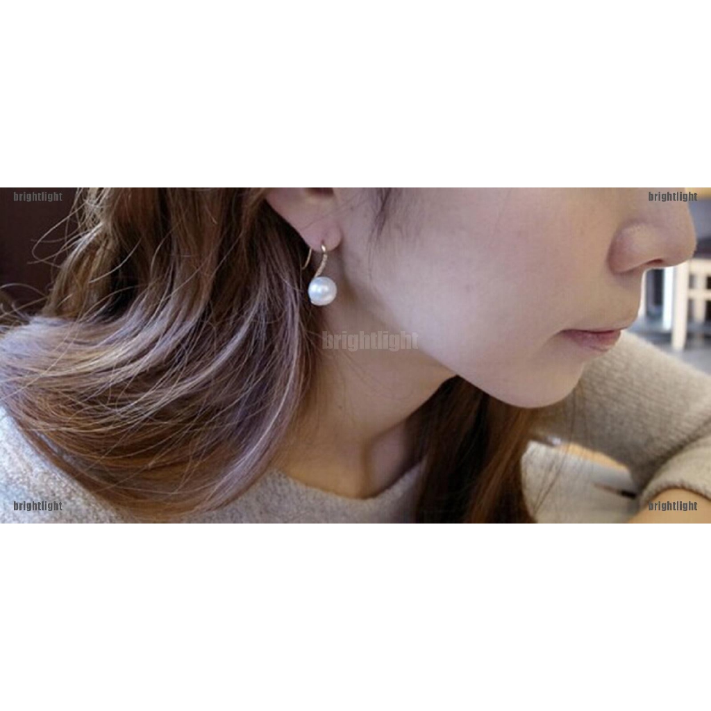 Đôi Bông Tai Ngọc Trai Giả Thời Trang