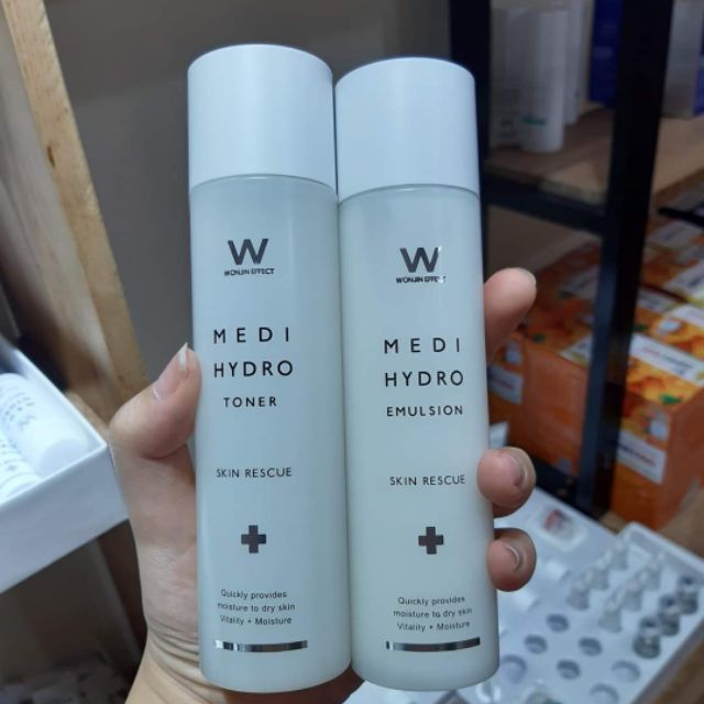 Toner và Sữa dưỡng Wonjin Effect medi hydro 120ml