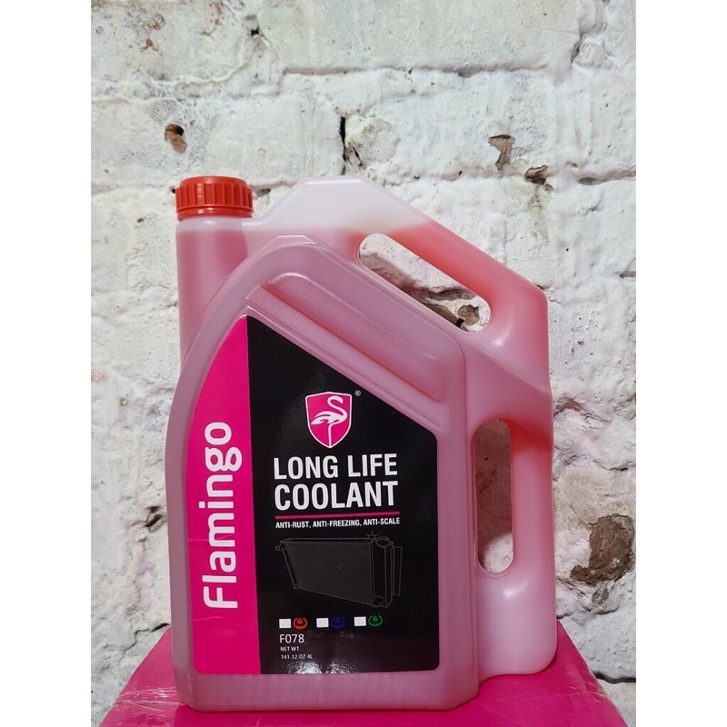 Nước Làm Mát Động Cơ Ô Tô Màu Đỏ Flamingo F078 5 lít