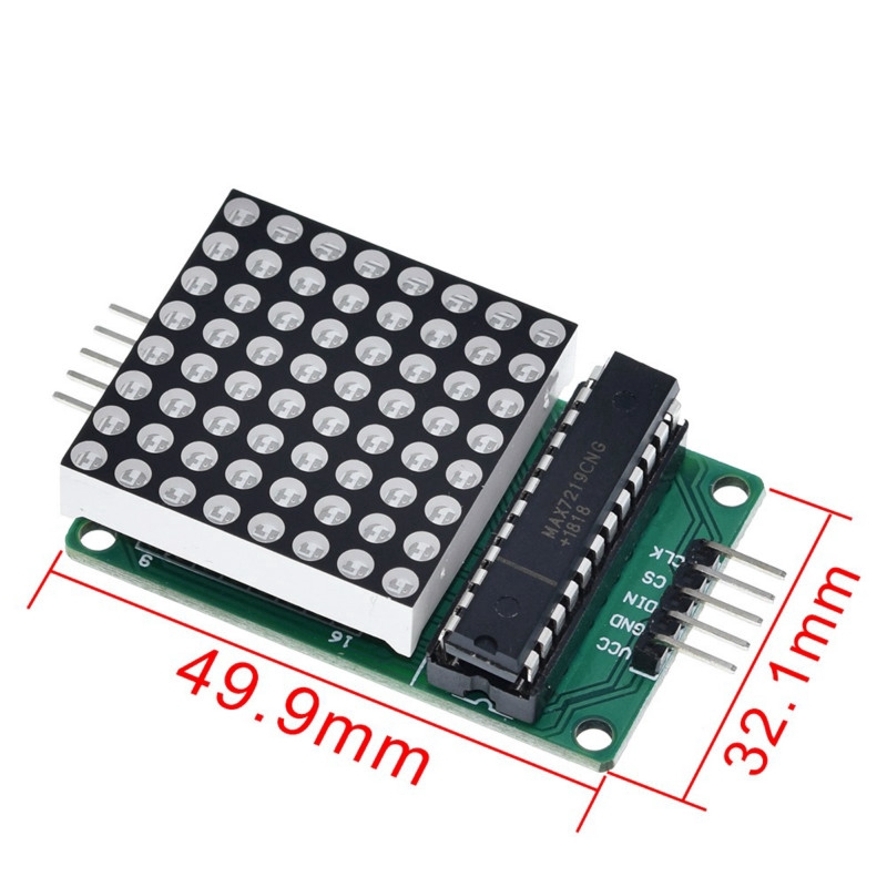 Bộ Vi Điều Khiển Mô-Đun Ma Trận Điểm 8x8 MAX7219 Màn Hình LED MCU