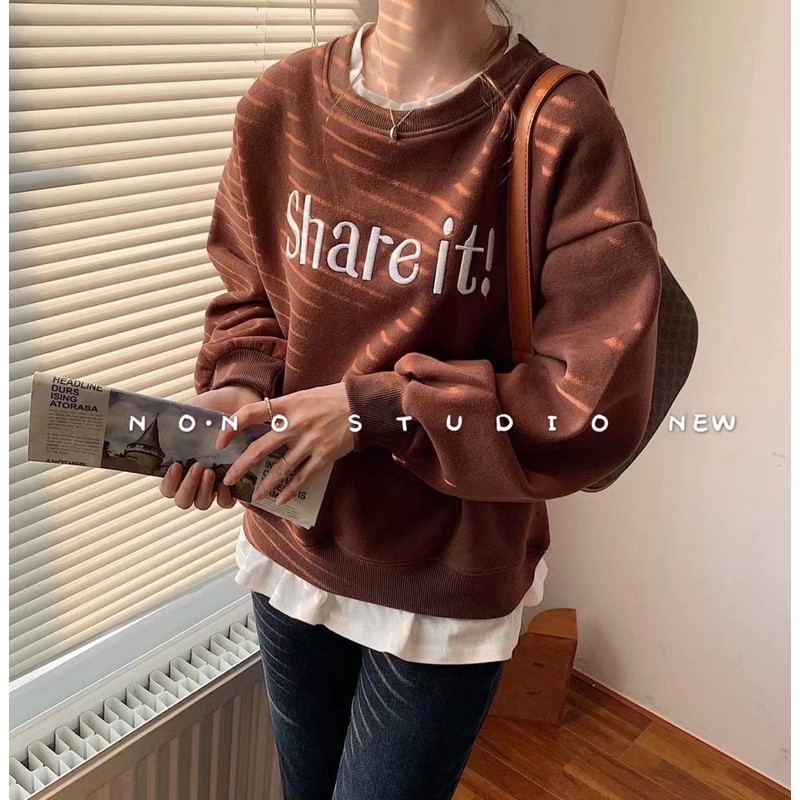 ÁO NỈ HÀN QUỐC SIÊU HOT ( ẢNH THẬT- CHẤT ĐẸP- HÀNG SẴN)