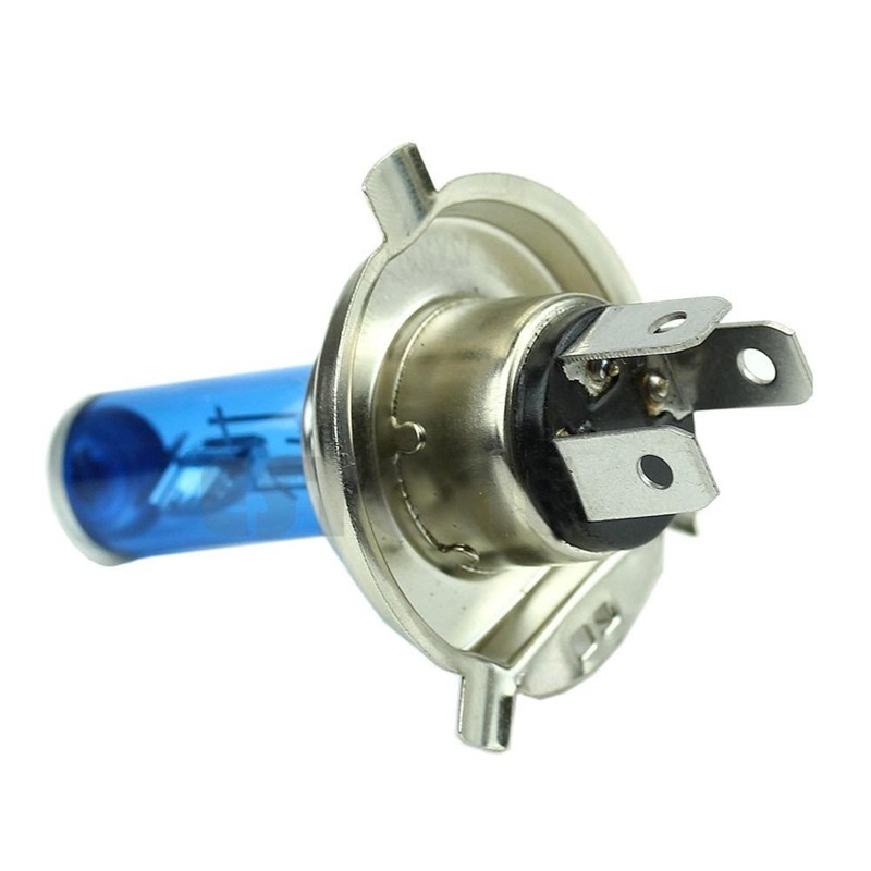 Bộ 2 Đèn Pha H4 55W Dc12V Bi-Xenon Hid 6000K Ánh Sáng Trắng