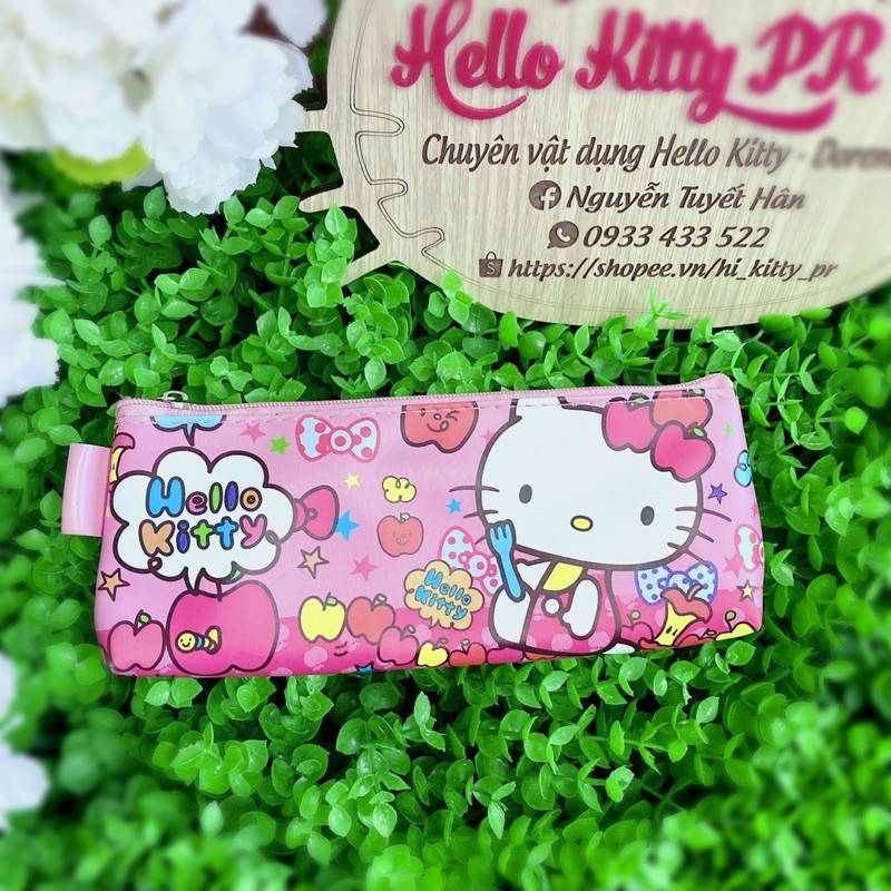 TÚI ĐỰNG BÚT VIẾT THƯỚC HELLO KITTY - DOREMON DORAEMON