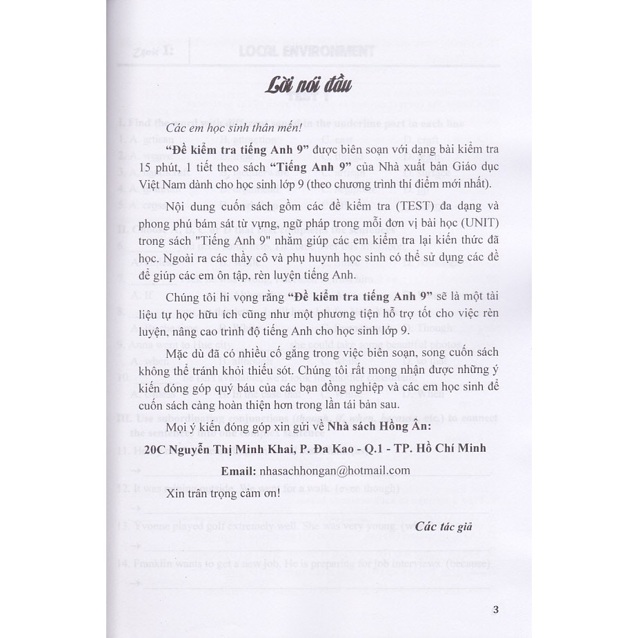 Sách - Đề kiểm tra Tiếng anh 9 - Pearson (Theo chương trình thí điểm) | BigBuy360 - bigbuy360.vn