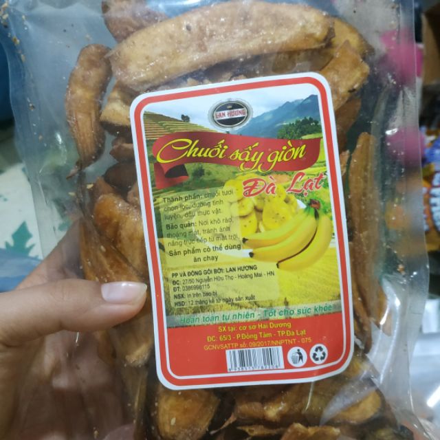 Chuối sấy vừng giòn Đà Lạt