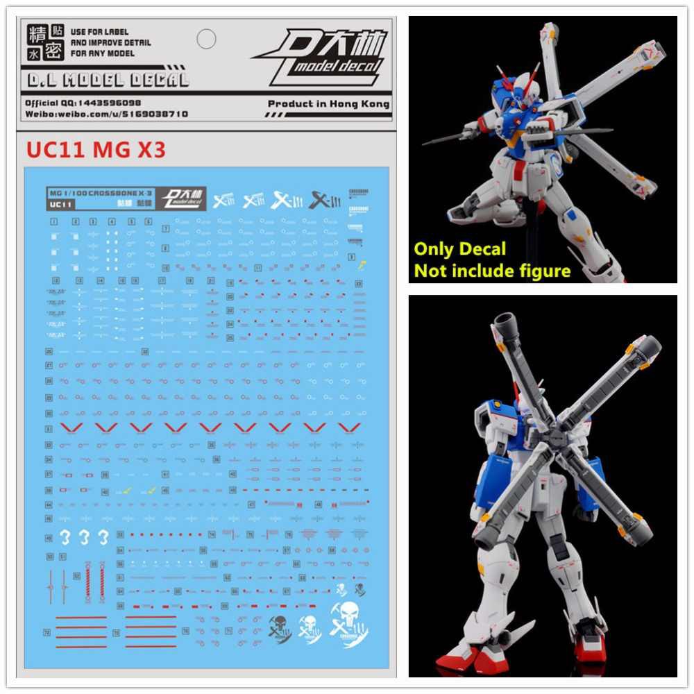 Decal nước dán mô hình MG HG RG Gundam Crossbone X1 Full Cloth X2 X3 metallic - Water sticker