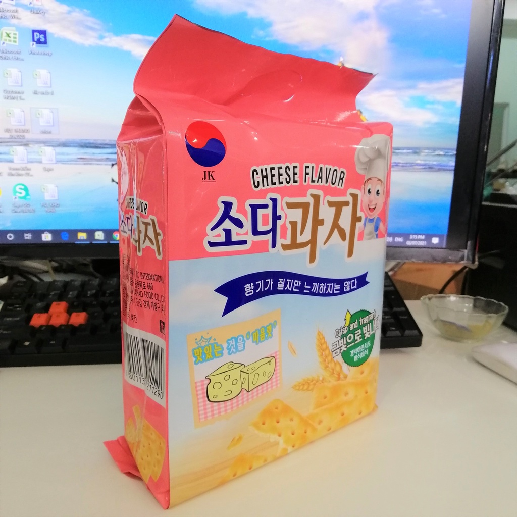 Bánh Quy Lạt Ăn Kiêng JK Hàn Quốc Vị Phô Mai Cheese Flavor